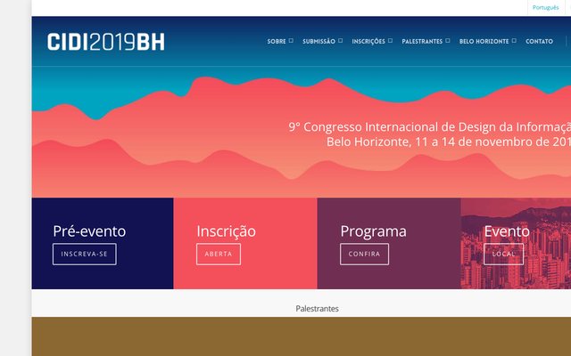 Capa do site do 9º CIDI 2019 – Belo Horizonte