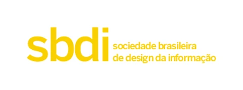 Marca da SBDI usada no site de 2017 a 2020: «sbdi» em amarelo e, ao lado, «sociedade brasileira de design da informação»
