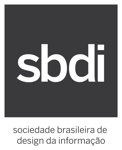 Marca da SBDI de 2020: quadrado cinza-escuro com «sbdi» em branco e, embaixo, «sociedade brasileira de design da informação»